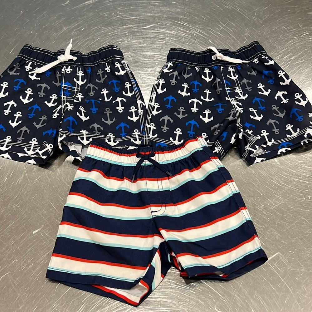 Gymboree set of THREE infant Bathing Suits